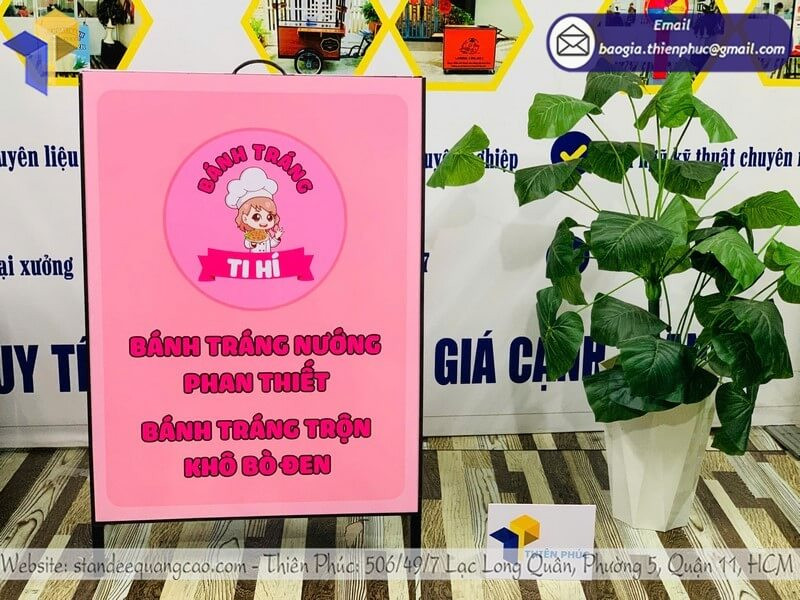 Standee Khung Sắt Chữ A Bền Đẹp, Công Cụ Marketing Ngoài Trời Hiệu Quả