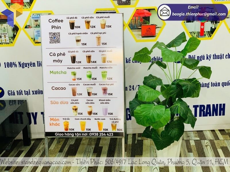 Mua Standee Khung Sắt Ngoài Trời Chất Lượng Cao – Giao Nhanh, Giá Tốt!