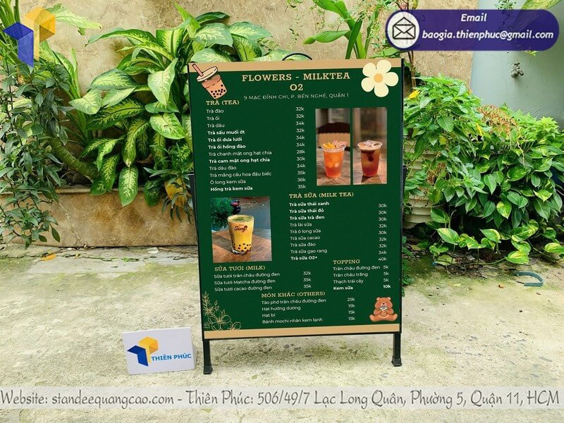 Standee Quảng Cáo Khung Sắt Bền Bỉ Trưng Bày Đẹp, Thu Hút Mọi Ánh Nhìn