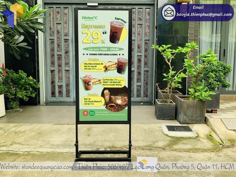 In Standee Giá Rẻ Theo Yêu Cầu – Thiết Kế Ấn Tượng, Tiết Kiệm Chi Phí
