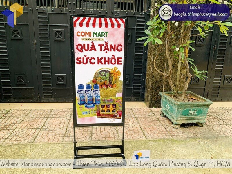 Mẫu Biển Quảng Cáo Đứng Đẹp – Giải Pháp Marketing Ngoài Trời Hiệu Quả