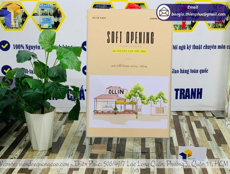 Đặt Ngay Standee Khai Trương – Thiết Kế Sáng Tạo Giao Hàng Nhanh Chóng