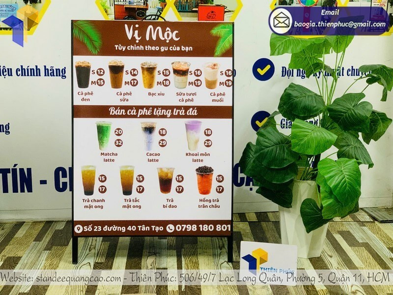 In Menu Quán Cà Phê Giá Rẻ – Đẹp, Bền, Chất Lượng Cao, Đặt Là Có Ngay