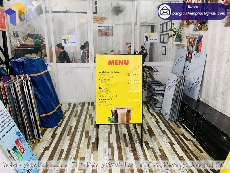 Bảng menu chữ A như thế nào để thu hút nhất?