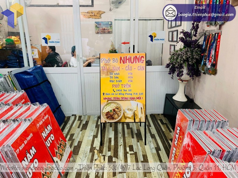 Mục đích quảng cáo của standee khung chữ A là gì?