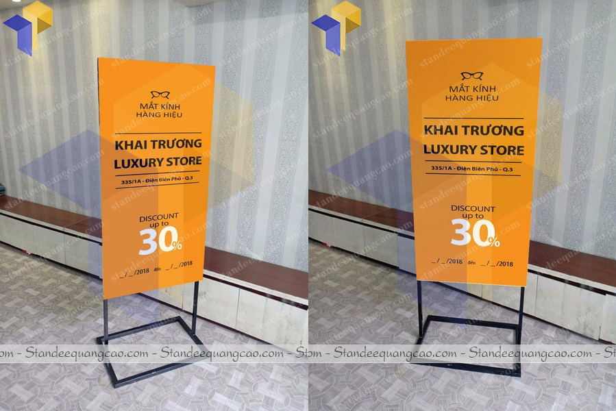 ban standee khung sat