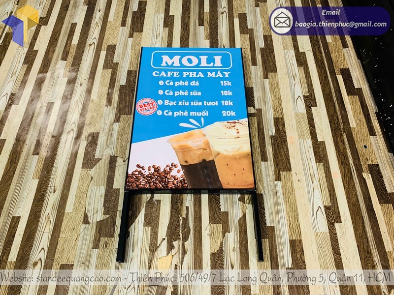 standee A khung sắt 2 mặt rẻ