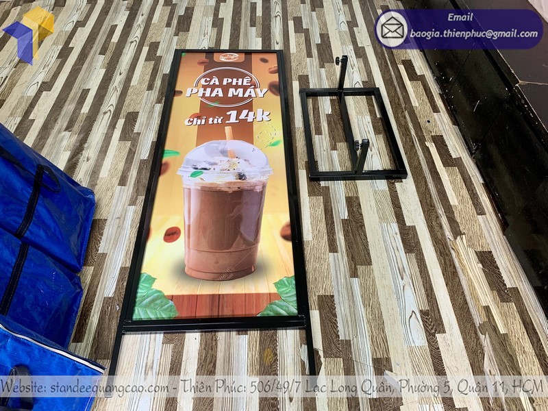 standee cà phê 2 mặt