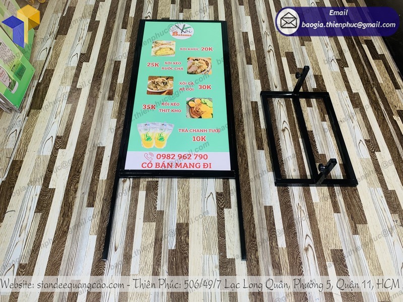 standee khung sắt quảng cáo uy tín