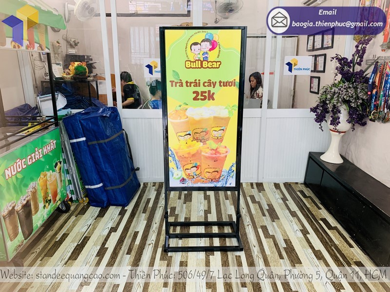 standee quán trà sữa đẹp