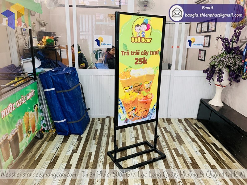 standee quán trà sữa uy tín